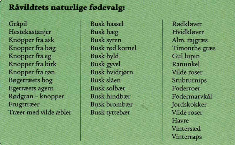 rvildtets fdevalg